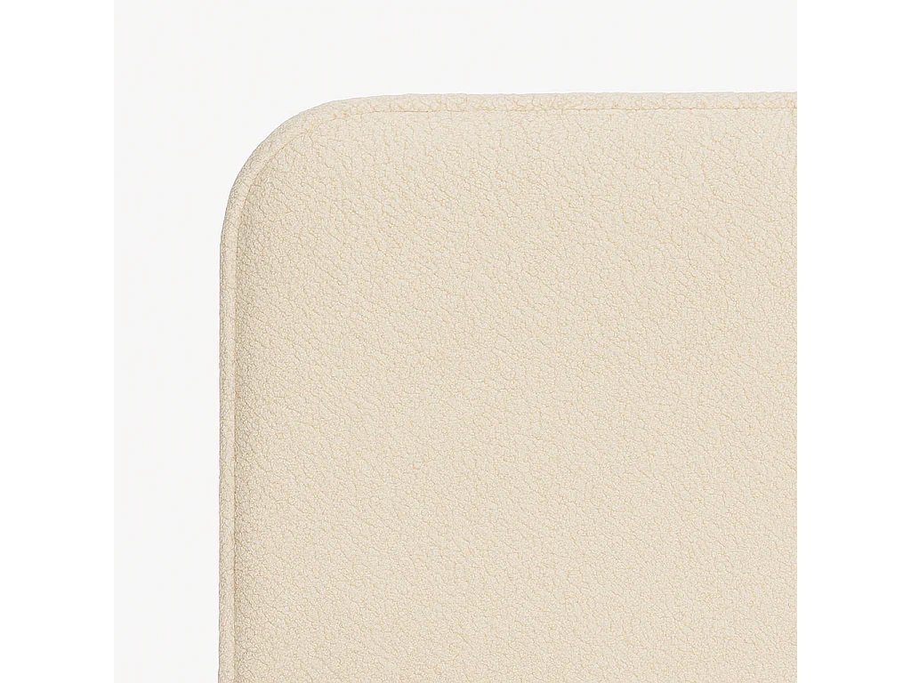 Tête de lit SAONA beige style méditerranéen tissu anti-taches pour lit de 90 cm – 100x125 cm