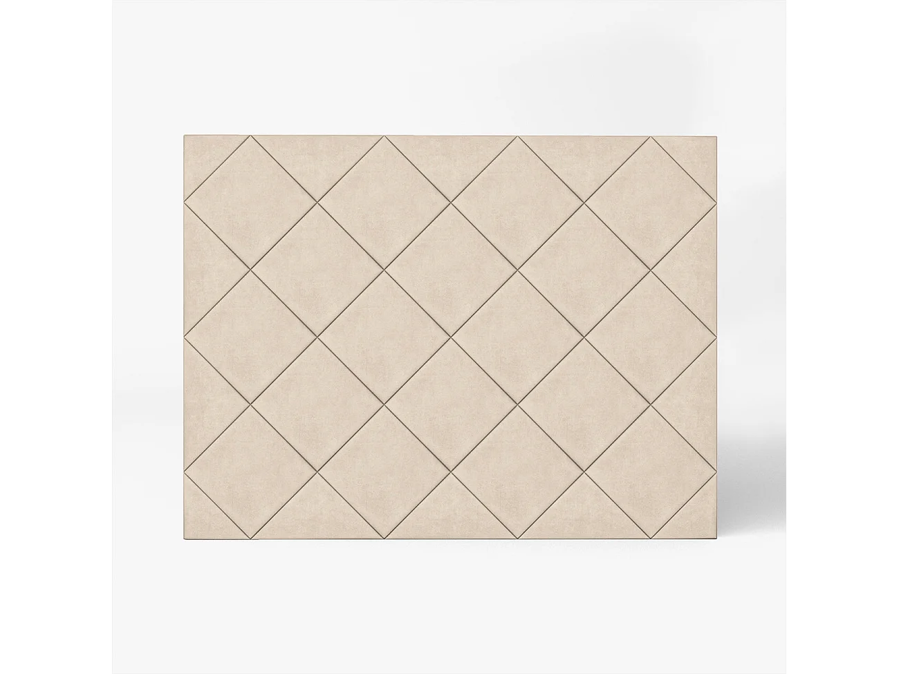 Cabecero tapizado Samos Beige tela anitmanchas diseño acogedor – cama 105 cm – 115x120 cm