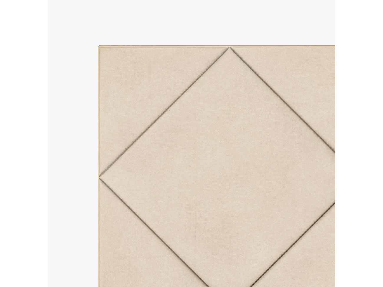 Cabecero tapizado Samos Beige tela anitmanchas diseño acogedor – cama 105 cm – 115x120 cm