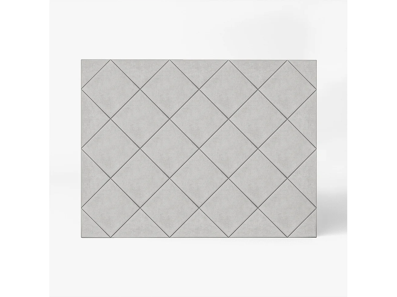Cabecero tapizado Samos Gris tela anitmanchas diseño acogedor – cama 135 cm – 145x120 cm