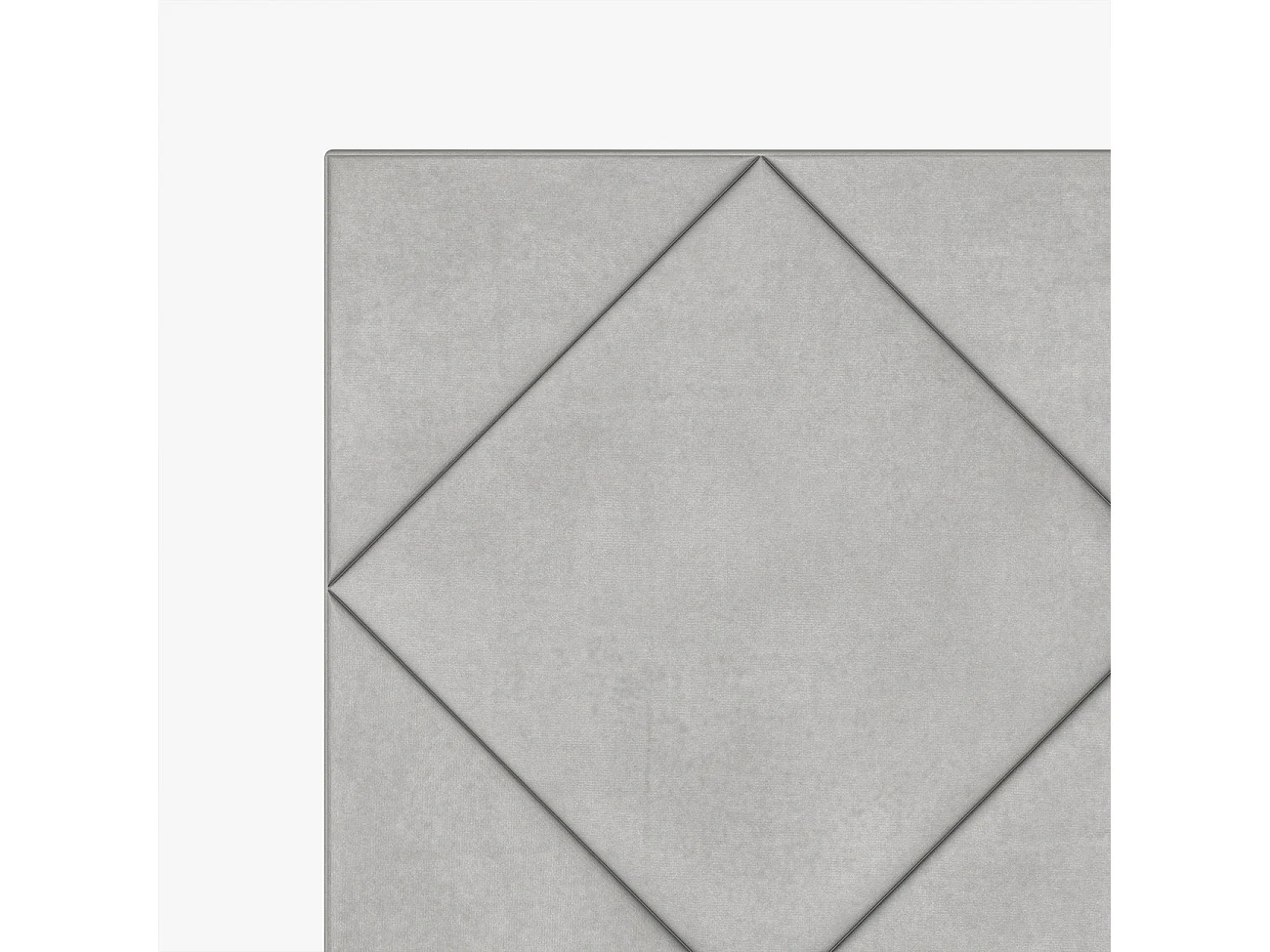 Cabecero tapizado Samos Gris tela anitmanchas diseño acogedor – cama 160 cm – 170x120 cm