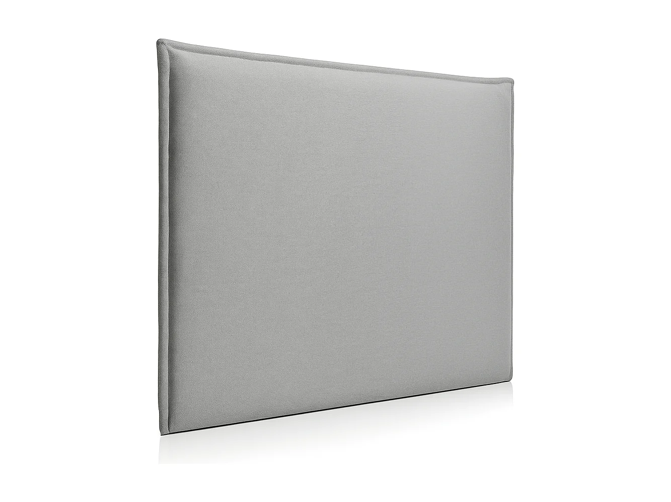 Tête de lit rembourrée en bois lisse anti-taches couleur Gris pour lit 200 cm - 210x125 cm