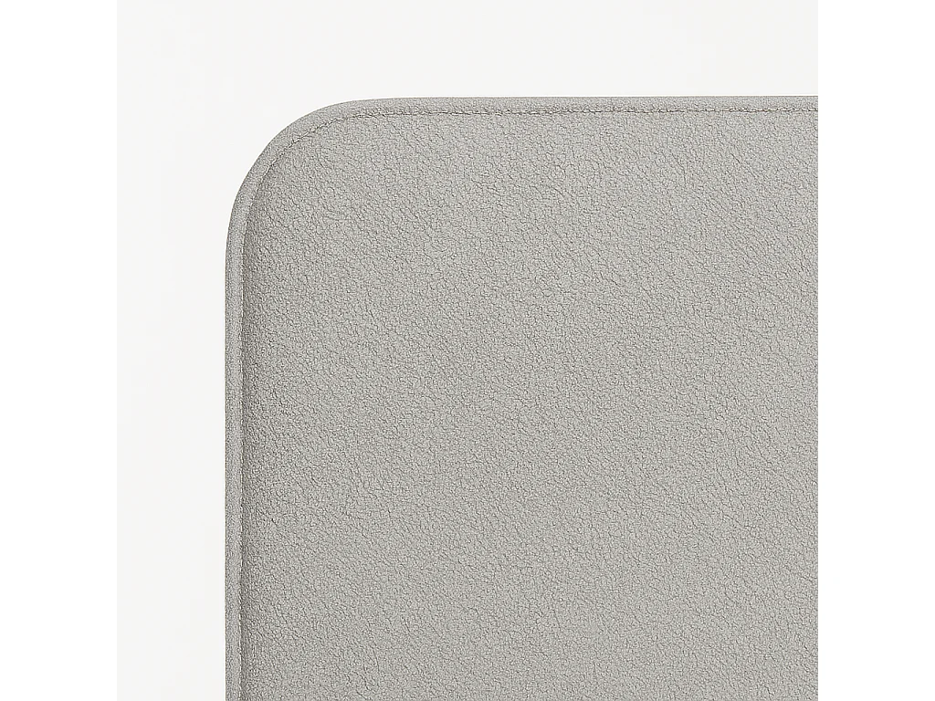 Tête de lit SAONA Gris style méditerranéen tissu anti-taches pour lit de 90 cm –­100x125 cm