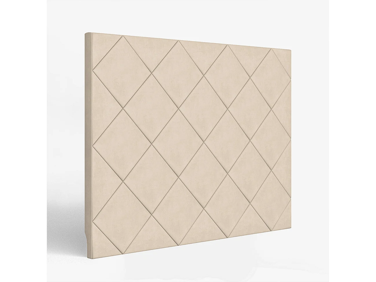 Cabecero tapizado Samos Beige tela anitmanchas diseño acogedor – cama 140 cm – 150x120 cm