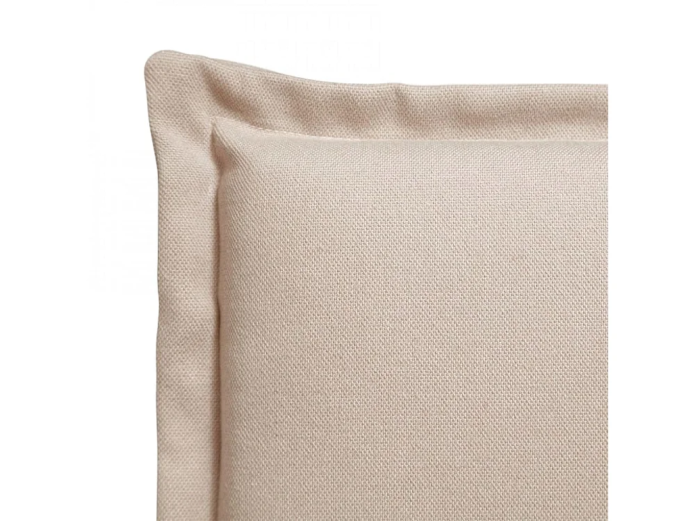 Cabecero tapizado de madera acolchado liso antimanchas color Crudo para cama 140 cm - 150x125 cm