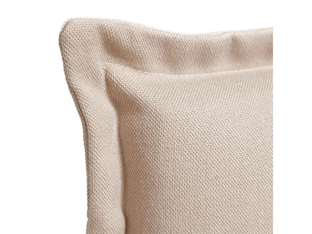 Tête de lit rembourrée en bois lisse anti-taches couleur Crue pour lit 140 cm - 150x125 cm