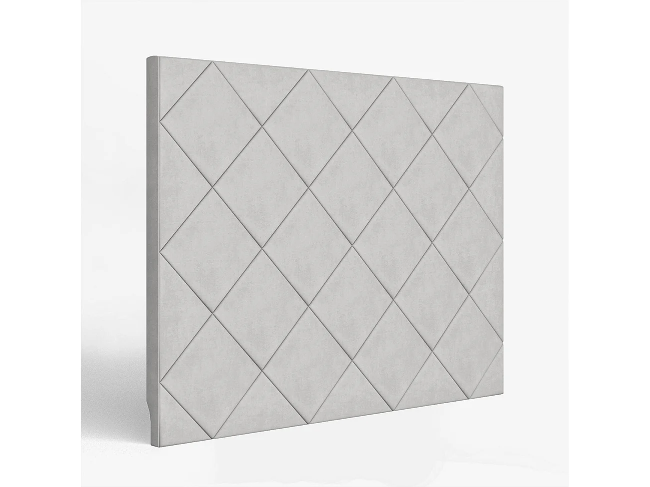 Cabecero tapizado Samos Gris tela anitmanchas diseño acogedor – cama 90 cm – 100x120 cm
