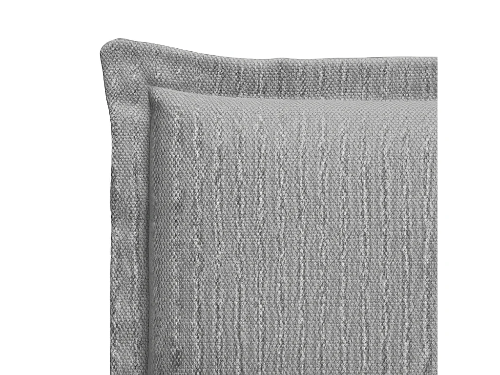 Cabecero tapizado de madera acolchado liso antimanchas color Gris para cama 180 cm - 190x125 cm