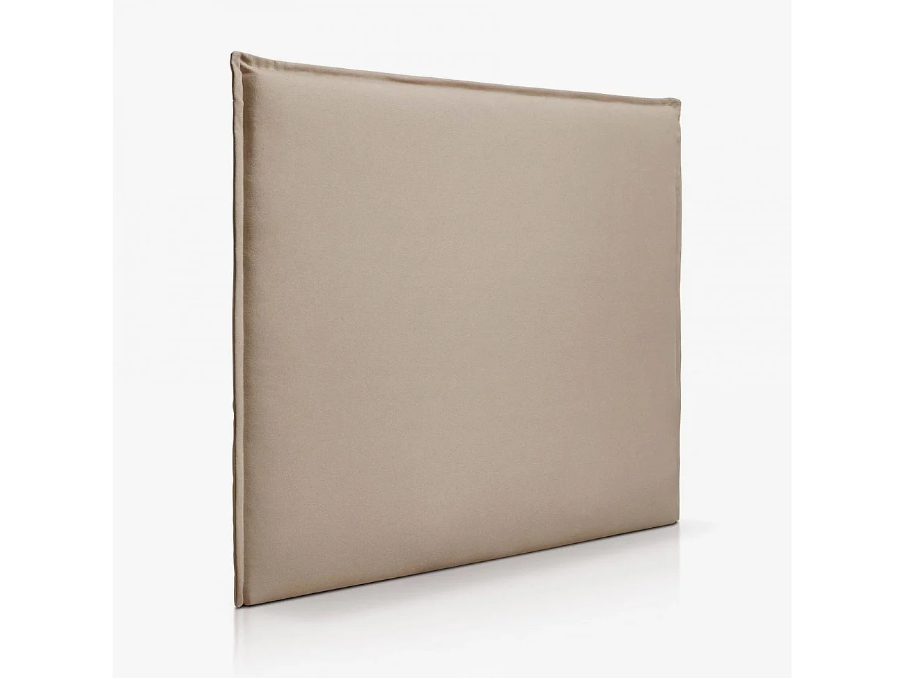 Tête de lit rembourrée en bois lisse anti-taches couleur Sable pour lit 90 cm - 100x125 cm