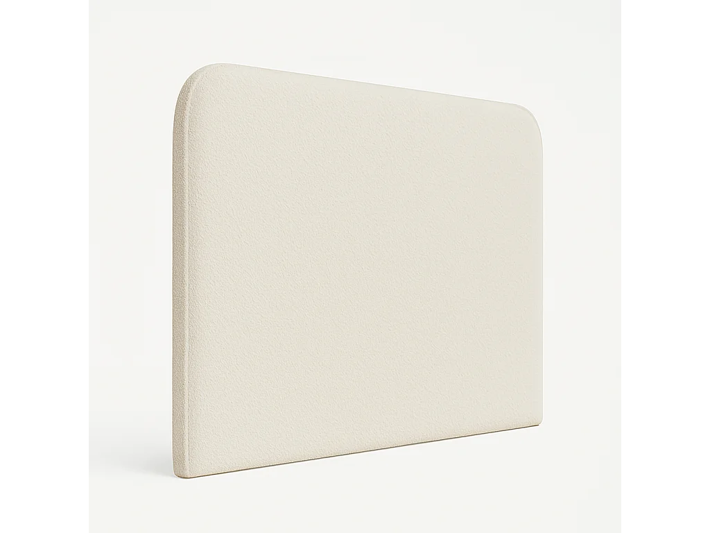 Cabecero SAONA blanco estilo mediterráneo tela Antimanchas para cama de 90 cm – 100x125 cm