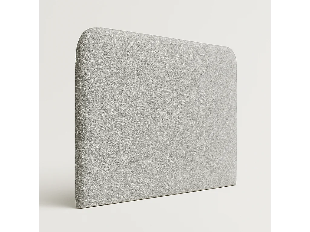 Cabecero SAONA gris estilo mediterráneo tela Antimanchas para cama de 160 cm – 170x125 cm