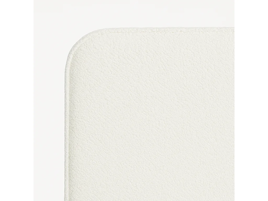 Tête de lit SAONA blanc style méditerranéen tissu anti-taches pour lit de 150 cm – 160x125 cm