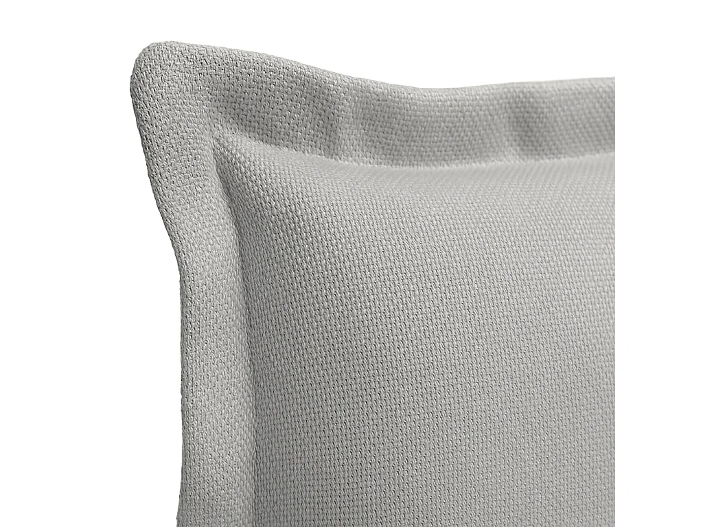 Tête de lit rembourrée en bois lisse anti-taches couleur Gris pour lit 140 cm - 150x125 cm