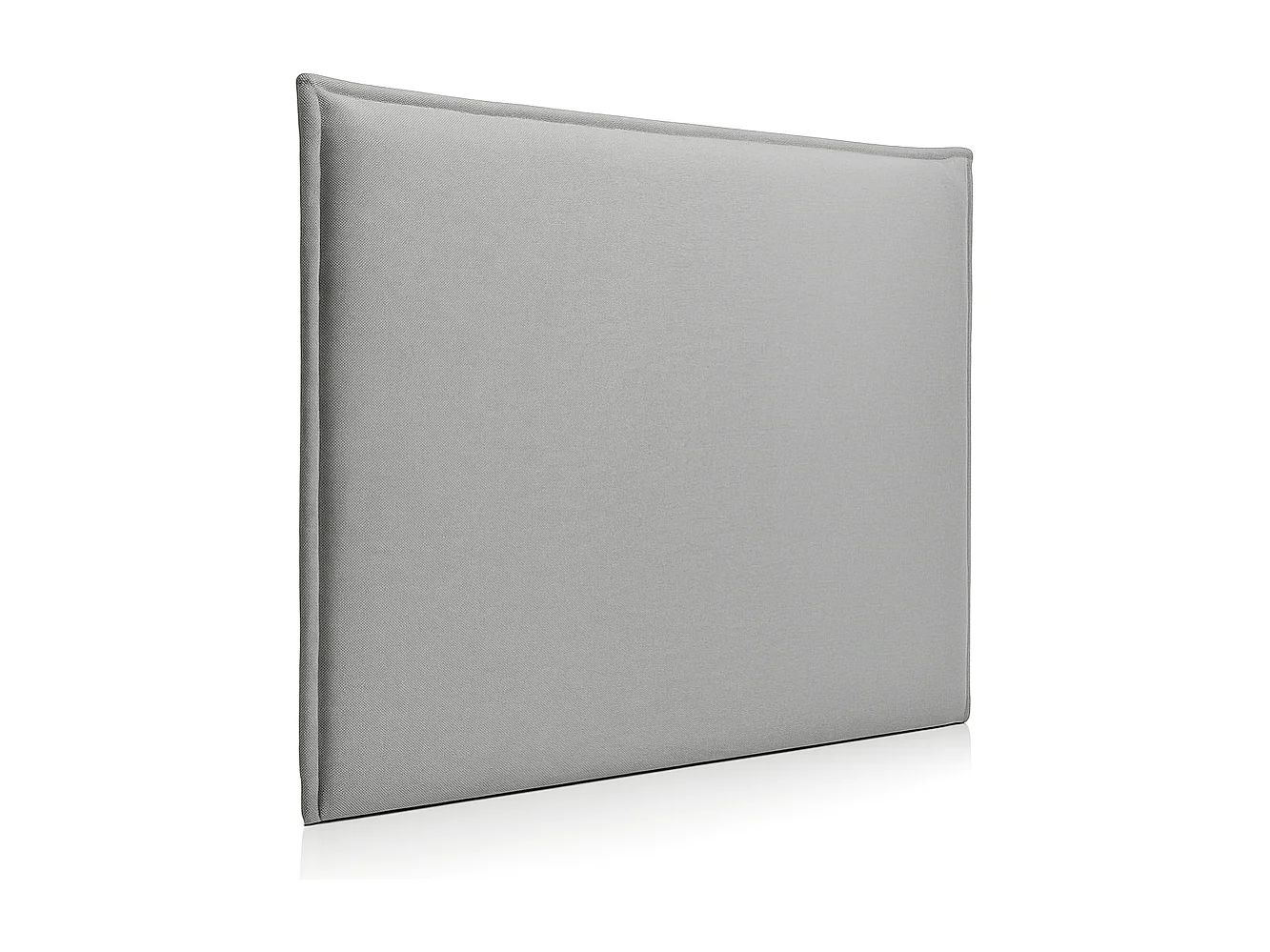 Cabecero tapizado de madera acolchado liso antimanchas color Gris para cama 105 cm - 110x125 cm