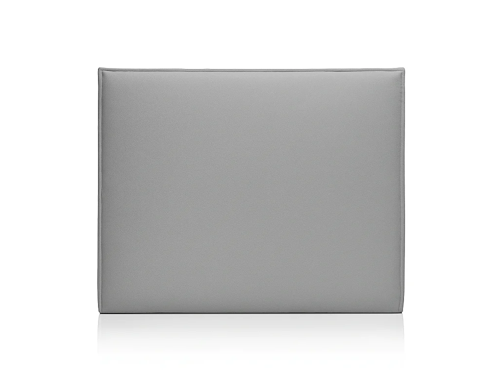 Tête de lit rembourrée en bois lisse anti-taches couleur Gris pour lit 105 cm - 110x125 cm