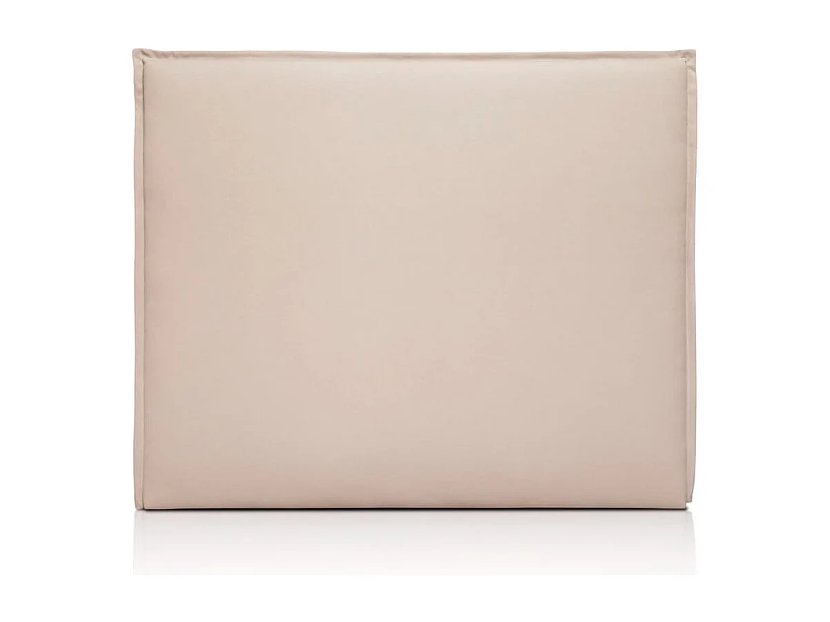 Cabecero tapizado de madera acolchado liso antimanchas color Crudo para cama 135 cm - 145x125 cm