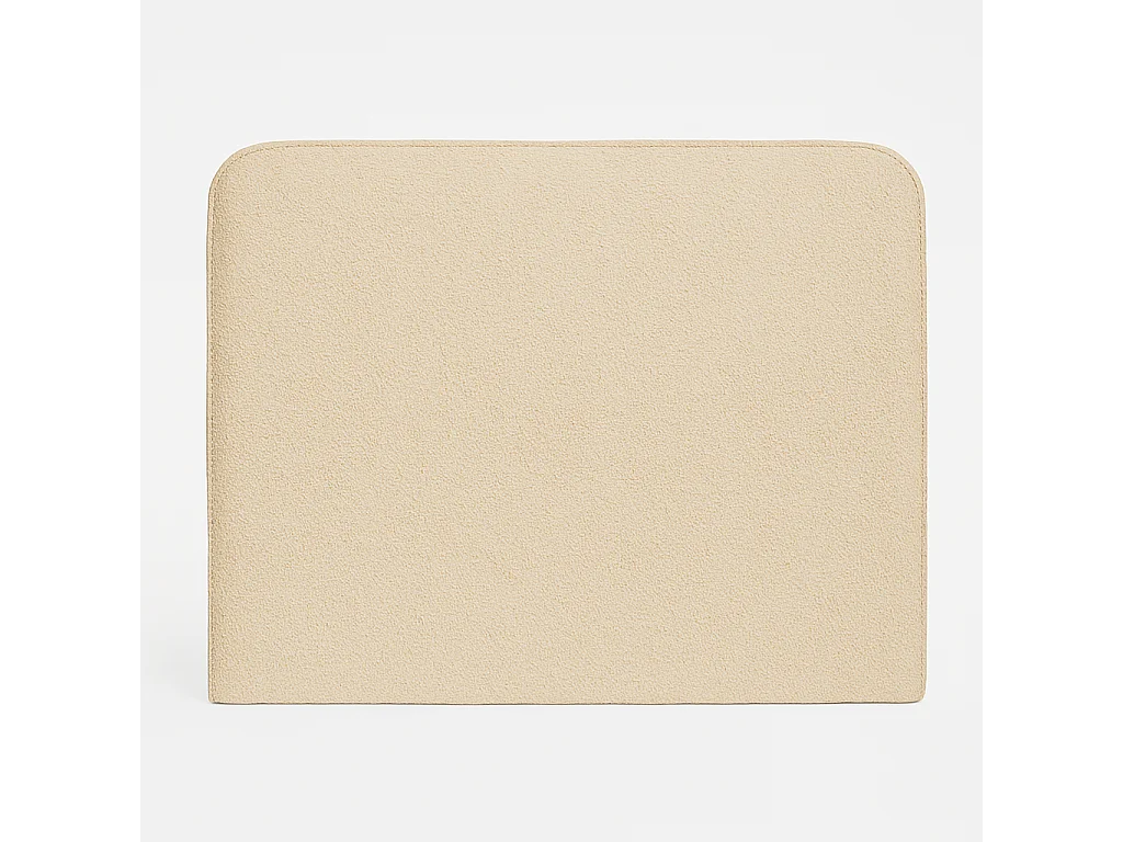 Cabecero SAONA beige estilo mediterráneo tela Antimanchas para cama de 135 cm – 145x125 cm