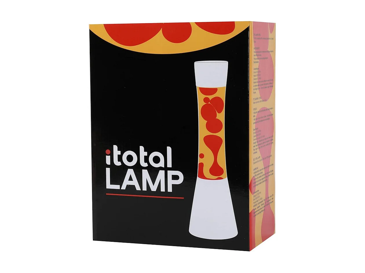 Lampe à Lave en verre WHITE SUN