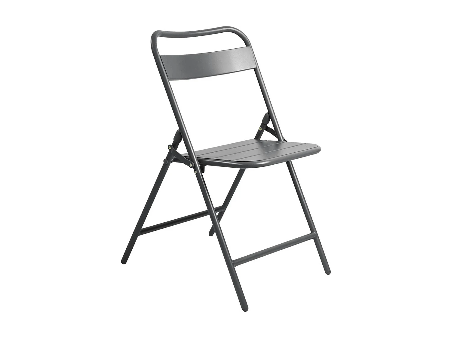 Table de jardin métal + 8 assises anthracite. Amelia 160 x 90 x H 72.5cm