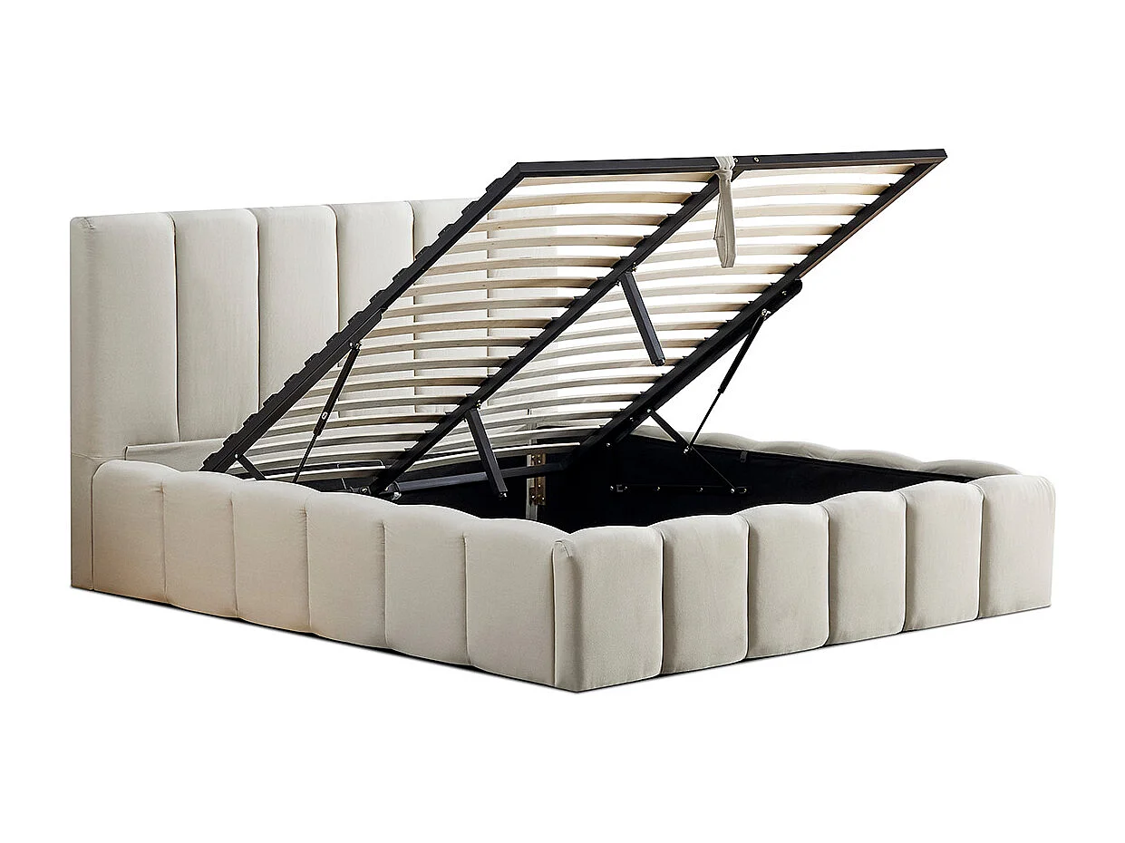 BELLECOUR LITERIE | Lit coffre MADELEINE 140x190 cm