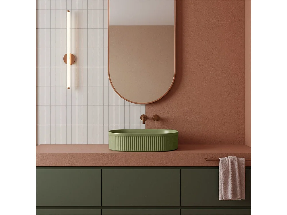Lavabo À Poser Rea Vanda Pistachio Matt Green