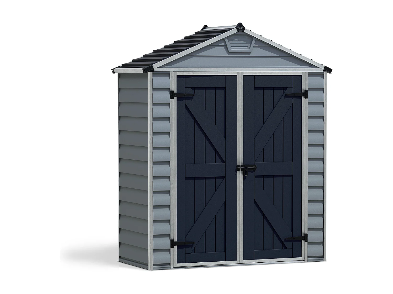Canopia Skylight Polycarbonaat Tuinhuis 90X185X217 cm Grijs Deco