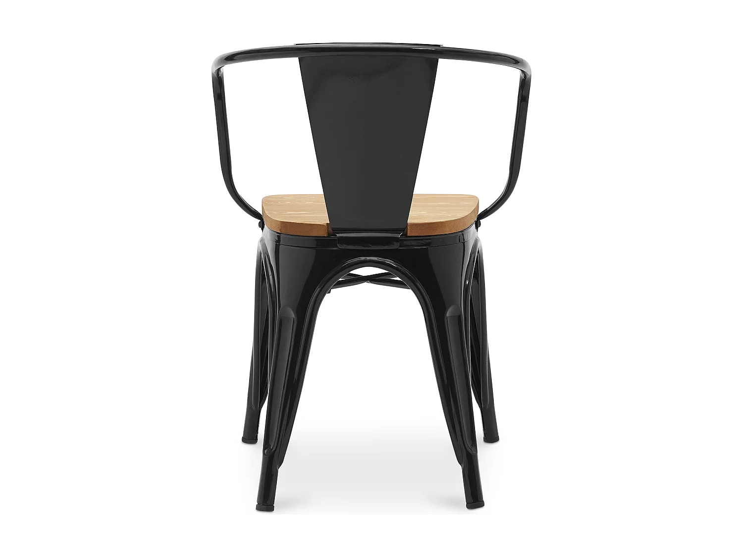 Silla de Comedor con Reposabrazos - Diseño Industrial - Madera y Acero - Nueva Edición - Stylix