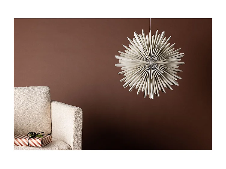 Lampe Suspension Design "Selen" 60cm Beige