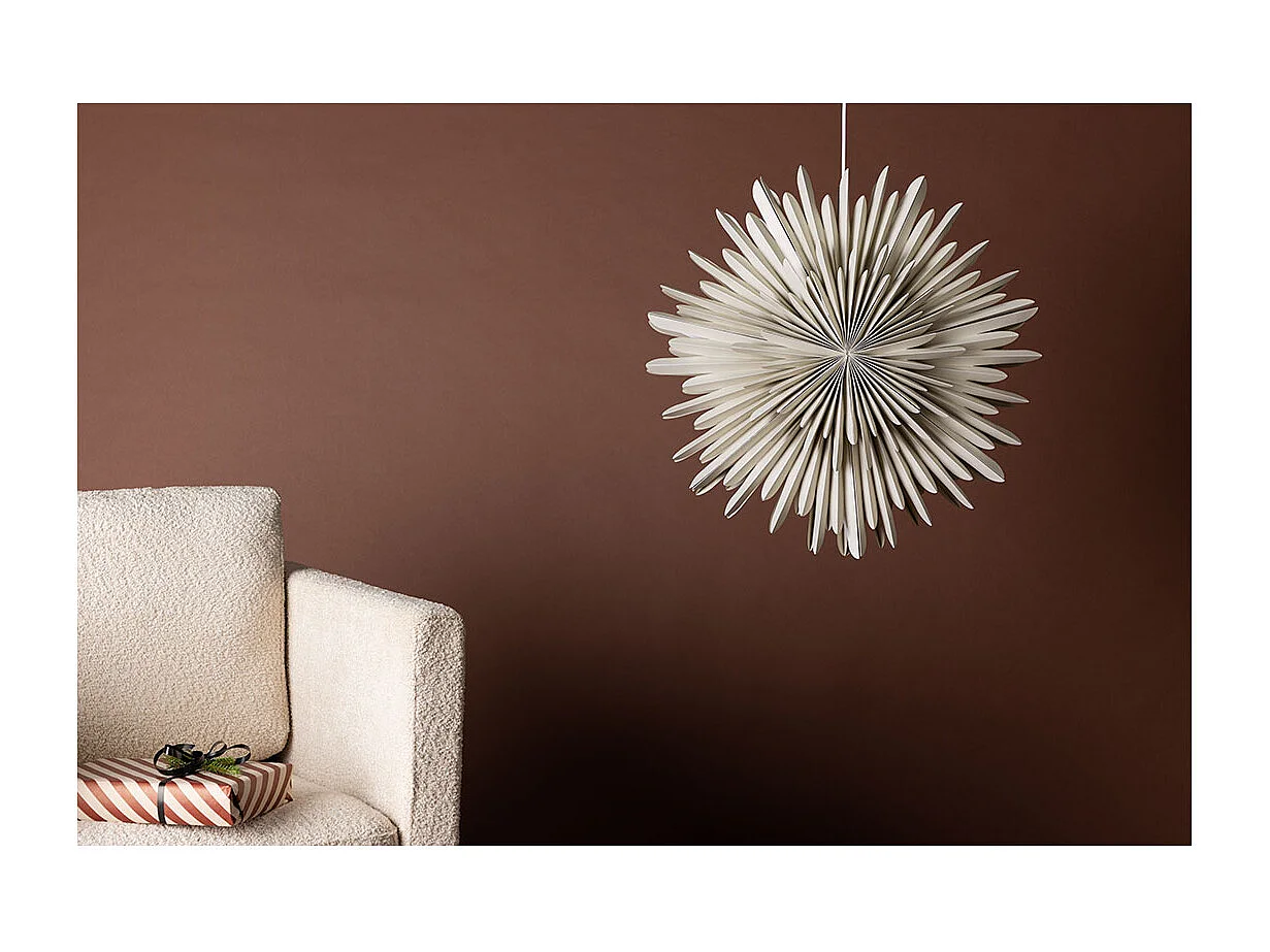 Lampe Suspension Design "Selen" 60cm Beige