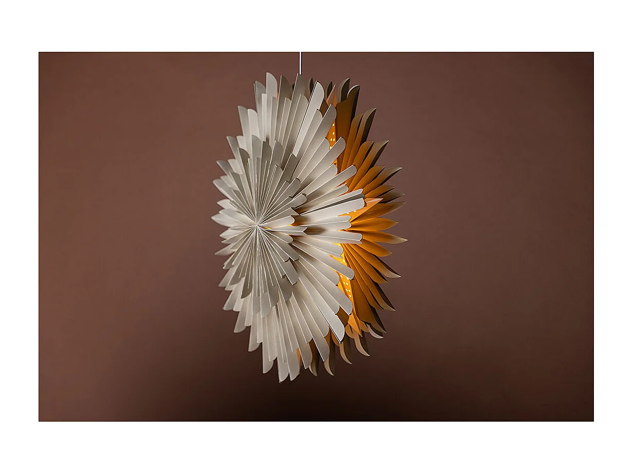 Lampe Suspension Design "Selen" 60cm Beige