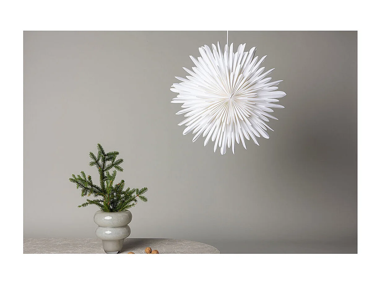 Lampe Suspension Design "Selen" 60cm Blanc
