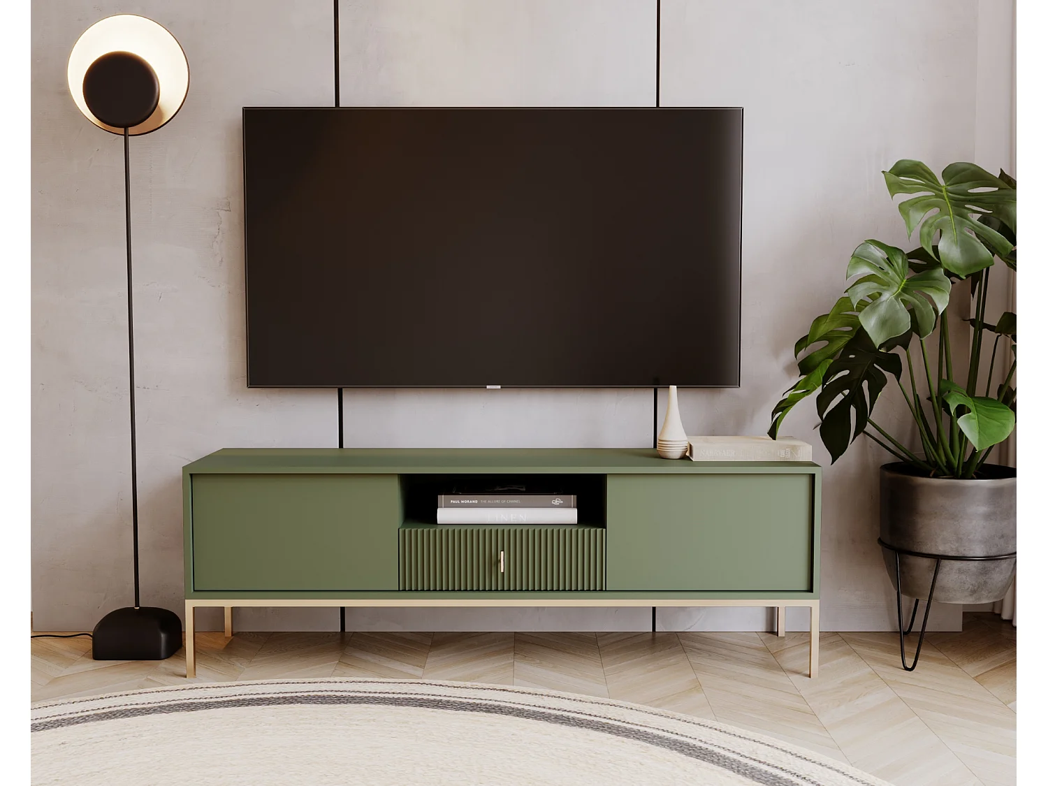 Mobile TV Maggiore 2D1L rookgroen/goud/goud