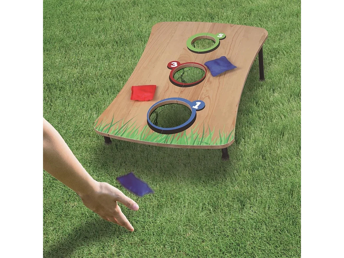 Jeux d'adresse du "lancer de sac" repliable en bois
