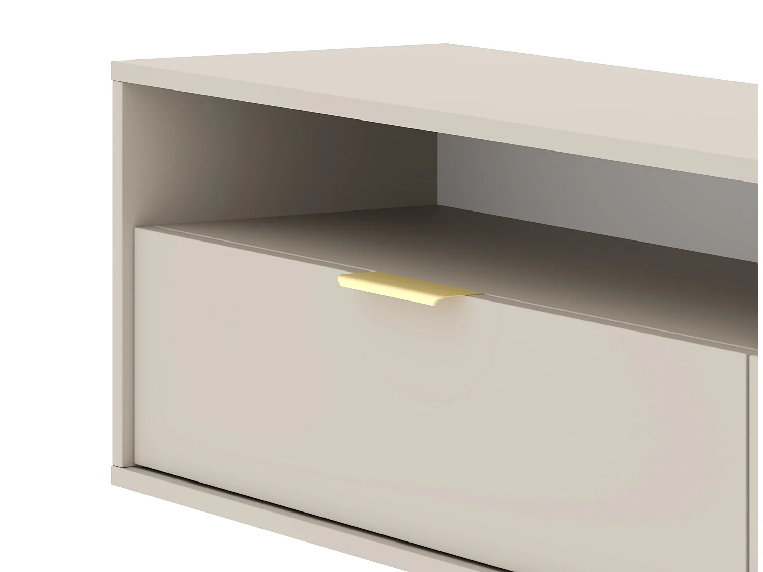 Armoire murale pour téléviseur accrochée en cachemire Queen 75