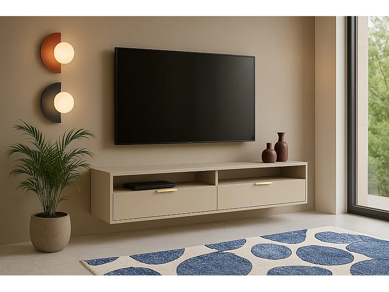 Meuble TV Calmo cachemire 175 cm
