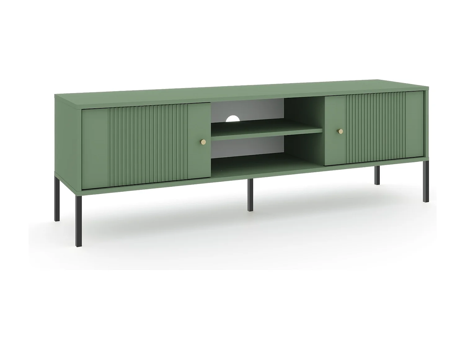 Mobile TV Iseo rookgroen/zwart/goud