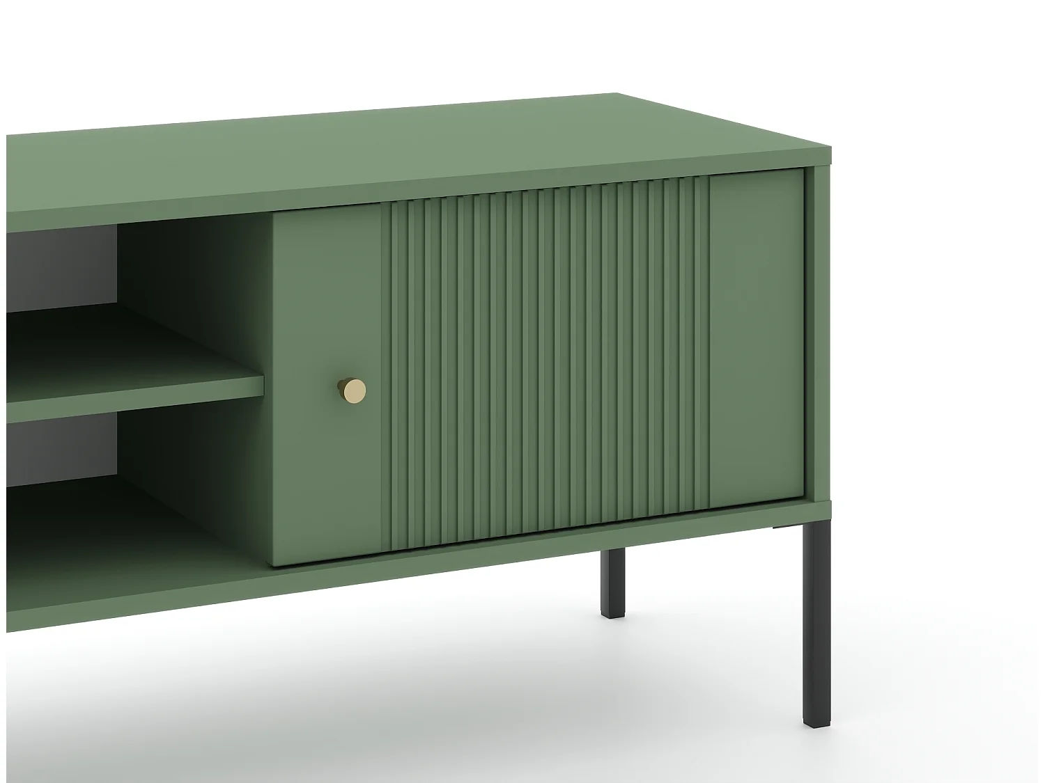 Mobile TV Iseo rookgroen/zwart/goud