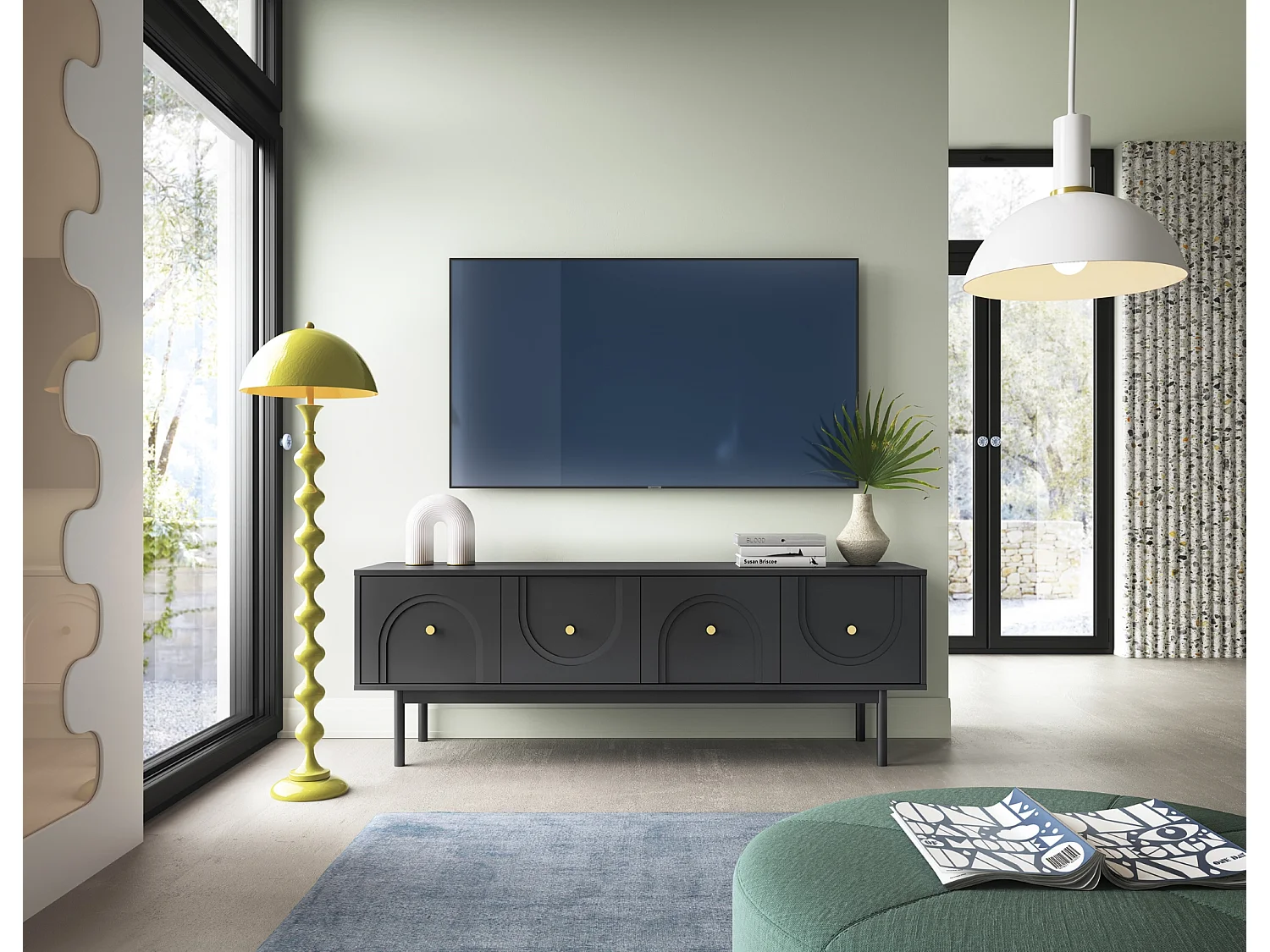 Mobile TV Mazoma 4D zwart/zwart/goud