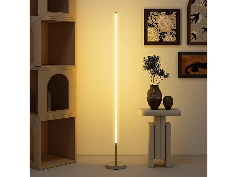 lampada da terra led alta 150 cm con temperatura del colore e luminosità regolabile