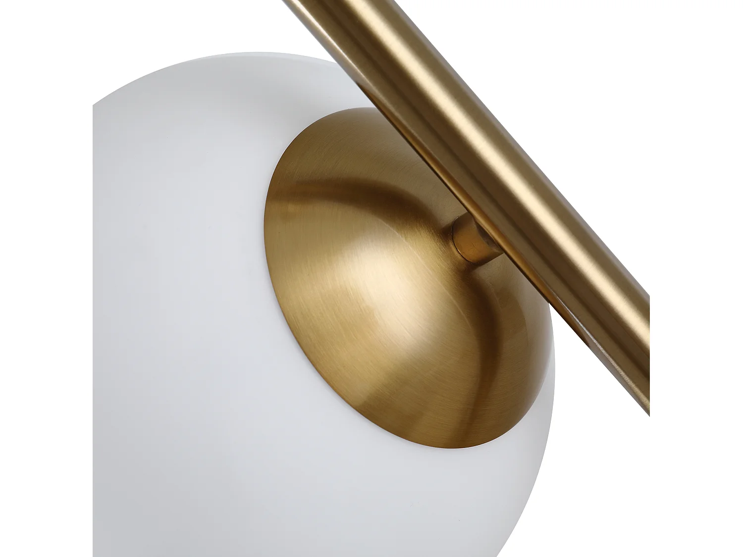 lampada da terra con 2 luci e paralumi a sfera