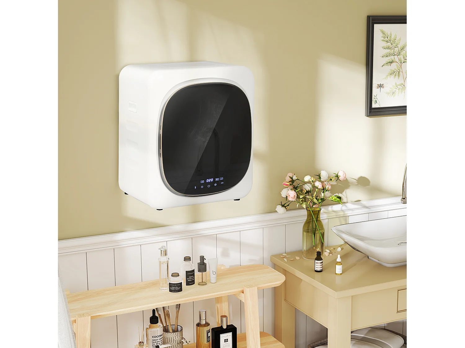 Asciugatrice carico 4 kg con timer e programma smart bianco