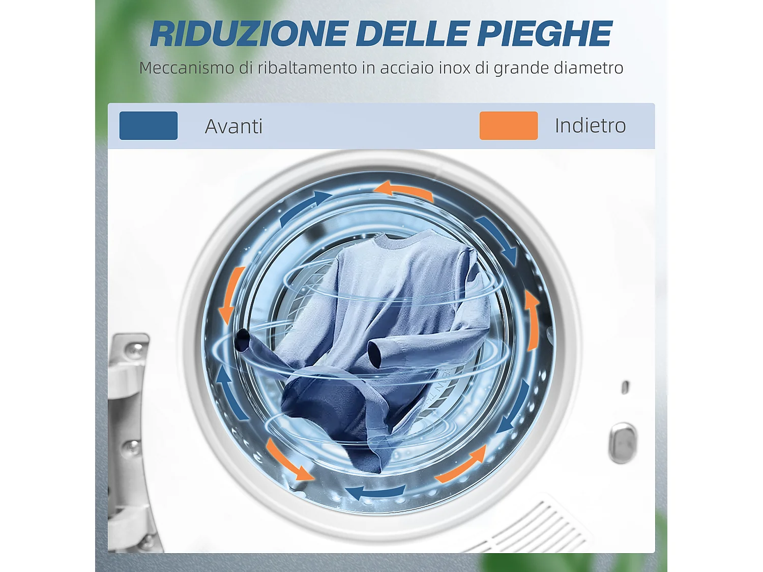 Asciugatrice carico 4 kg con timer e programma smart bianco