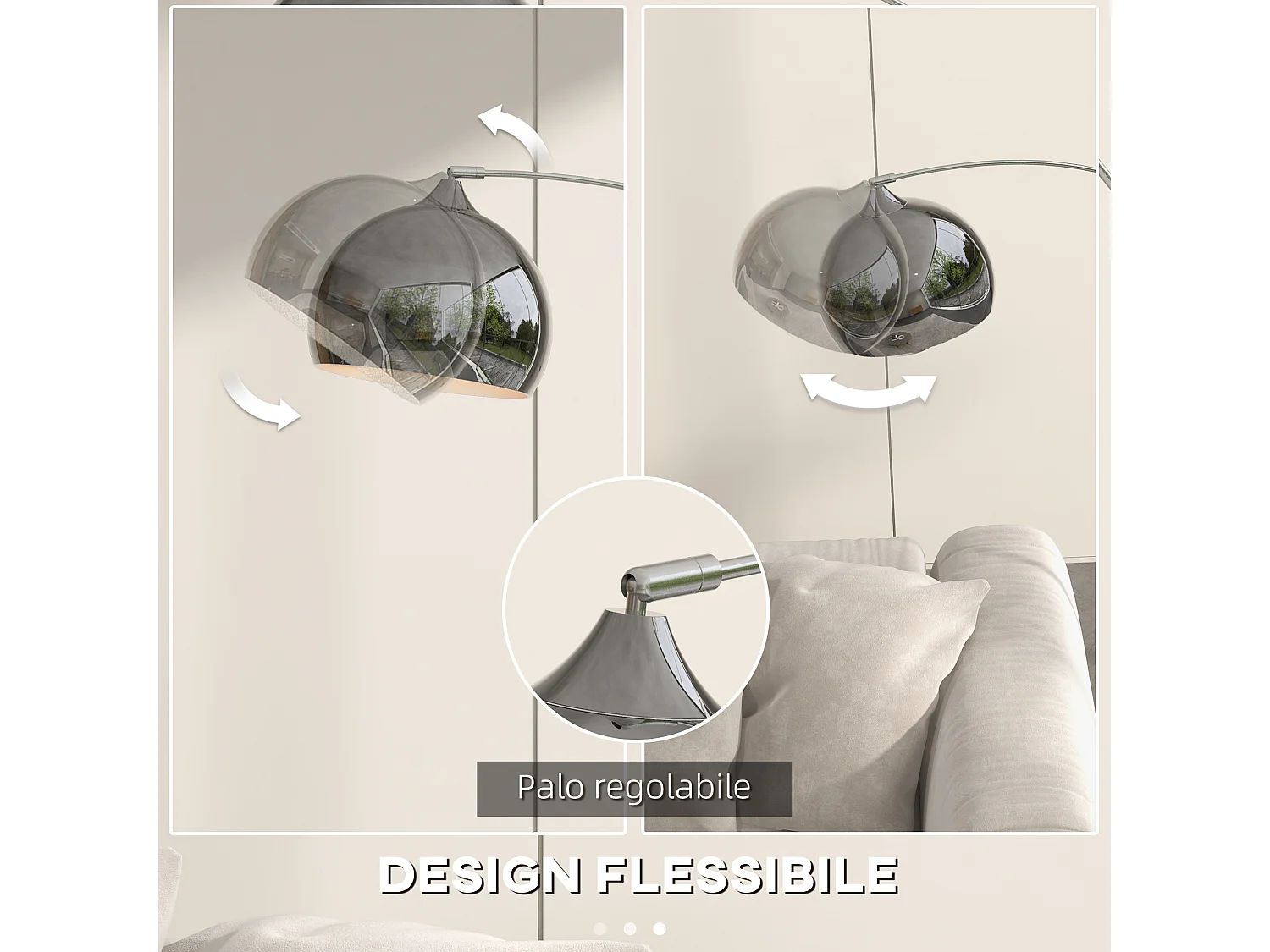 lampada da terra vintage ad arco lampada da pavimento con asta regolabile