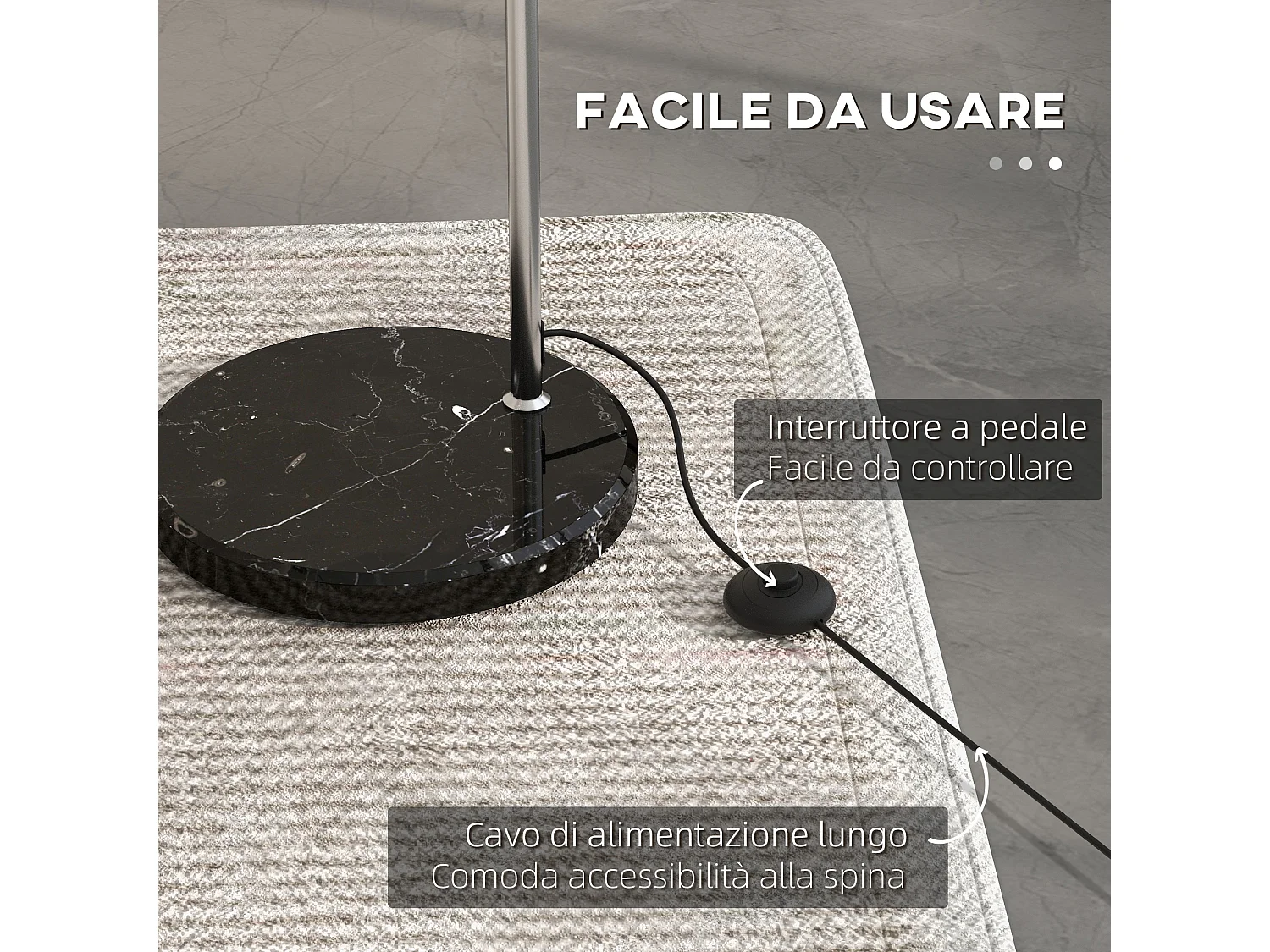 lampada da terra vintage ad arco lampada da pavimento con asta regolabile