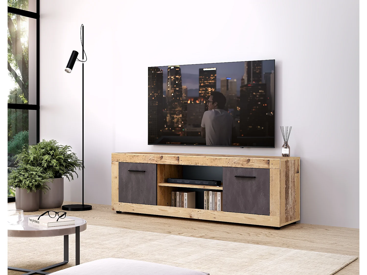 Mobile TV Luna 2D old style light / matera