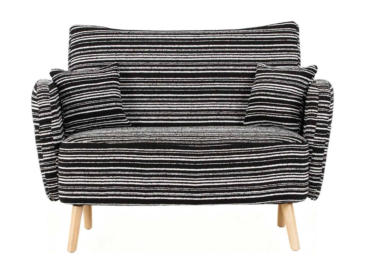 Linea 2.0 Compact 2-Zitsbank 121 cm – Zeer Robuust 250 kg, Bouclé Stof met Opbergzakjes – Perfect voor Kleine Ruimtes en Alle Kamers