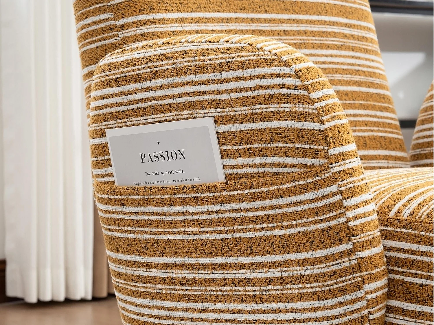 Linea 1.0 - Fauteuil Relax Bouclé avec Accoudoirs à Poches - Confort Ergonomique - Jaune - Pour décorer toute pièce