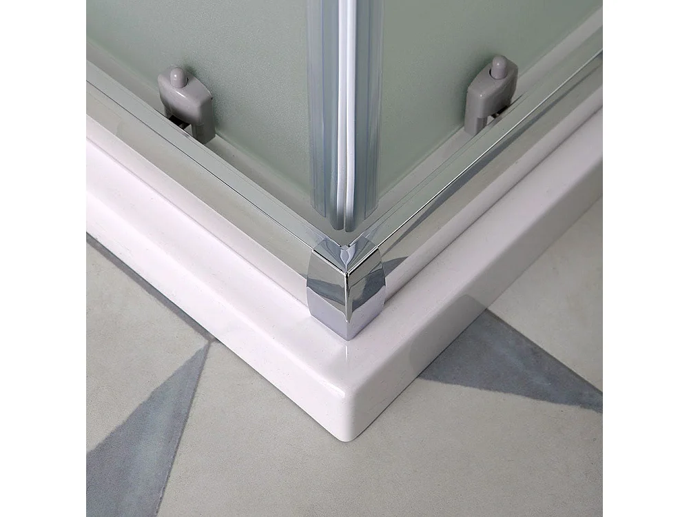 Cabine De Douche Verre Dépoli 6 Mm Carré 70X70 Coulissante | Giada