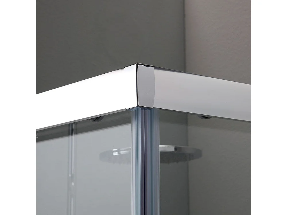 Cabine De Douche, Verre Transparent 6 Mm 100X100 Cm | Giada
