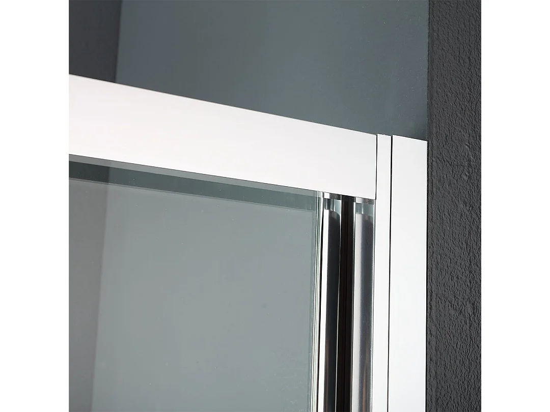 Paroi Fixe Avec Paroi Mobile Reversible Pour Douche En Niche 130 Cm